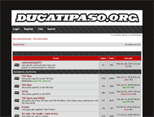 Tablet Screenshot of forums.ducatipaso.org